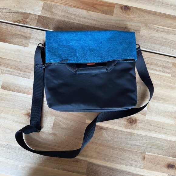 ProCase Convertible Laptop Tote Bag – Black/Blue EUC - Picture 1 of 13